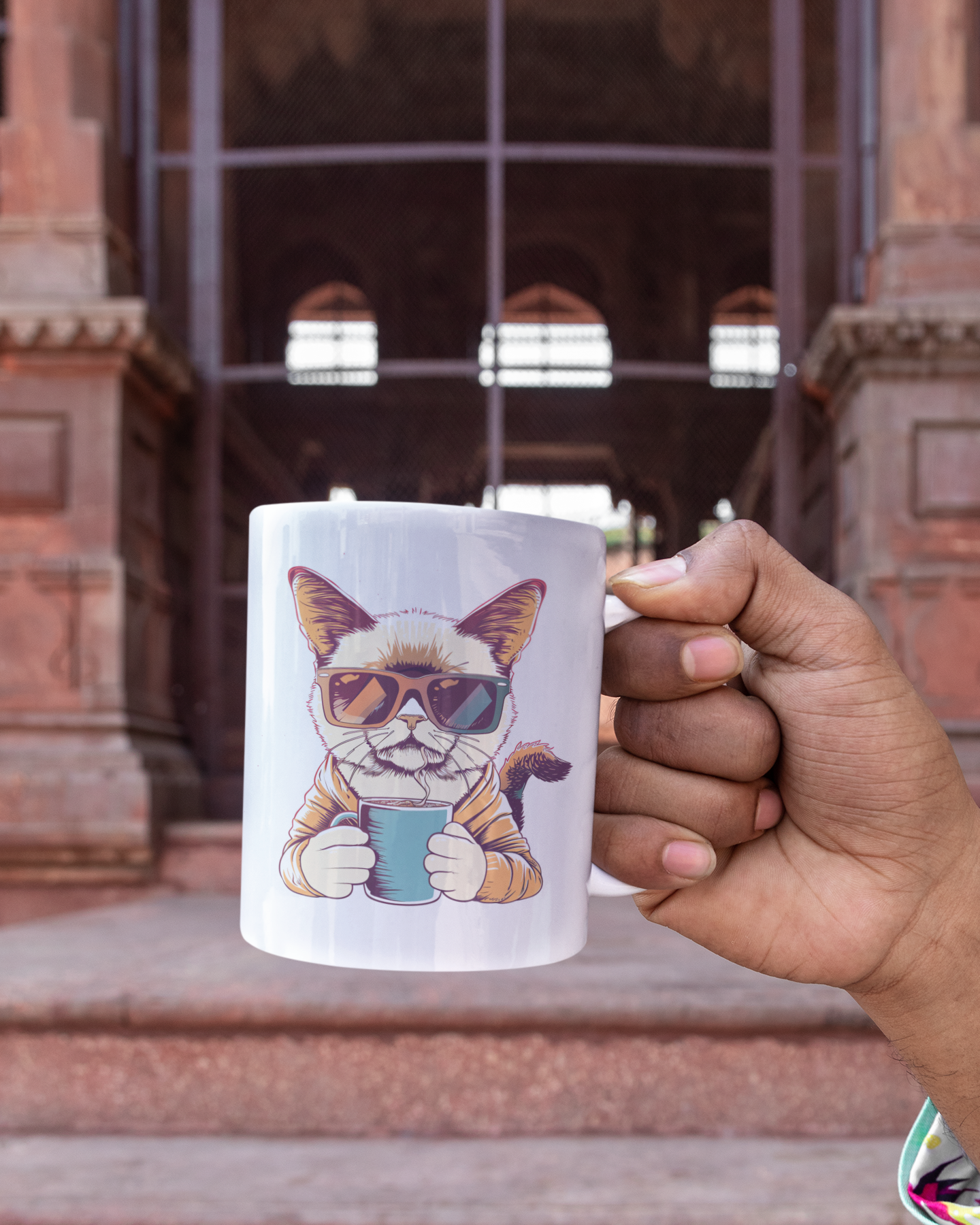Grumpy Cat Coffee Mug | Funny Retro Coffee Cup Gift for Cat Lovers ☕