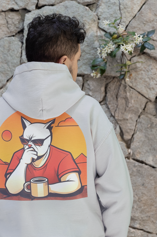 Cool Cat Hoodie – Sunset Coffee Edition