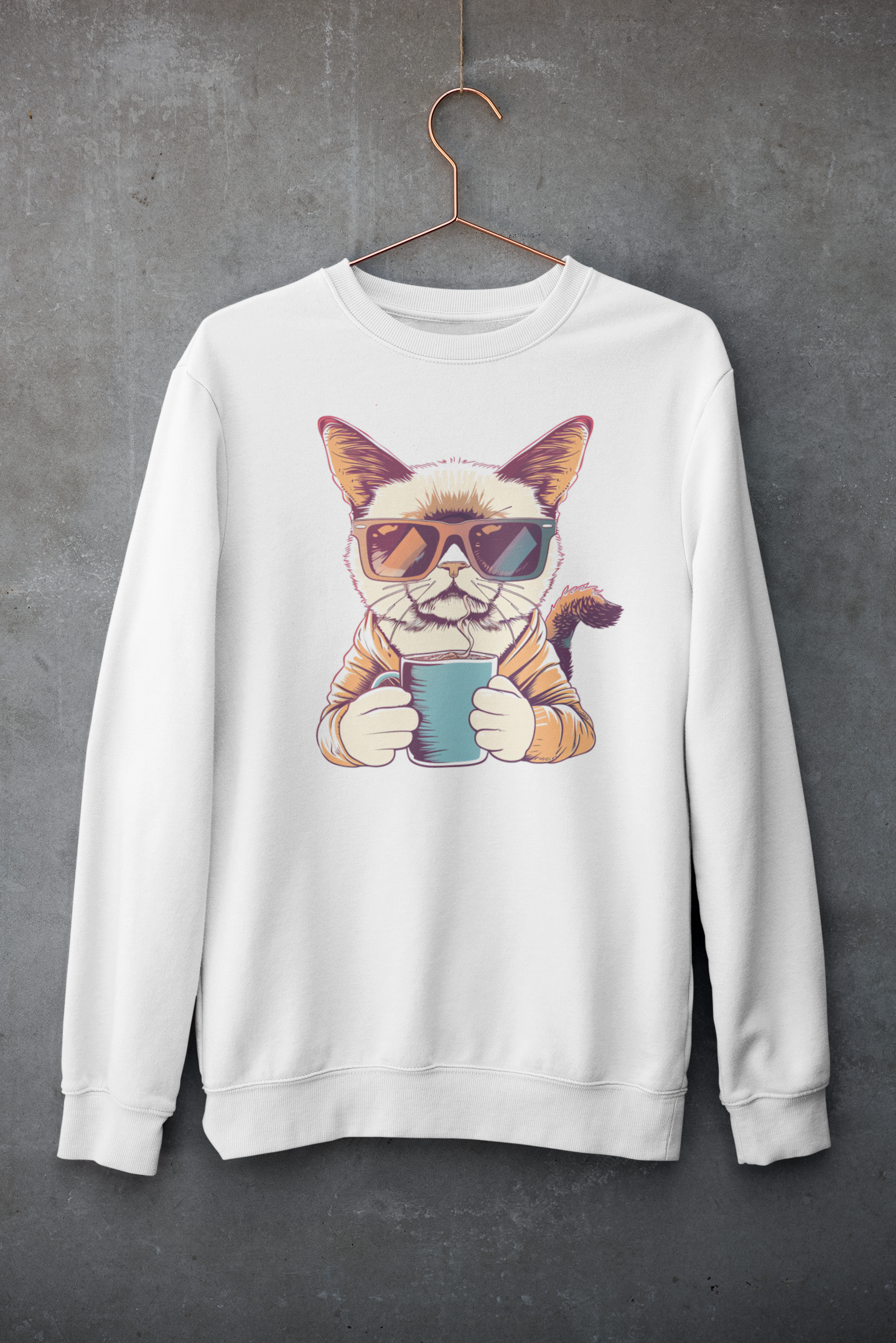 Retro Grumpy Cat Sweatshirt – Cozy & Bold Style